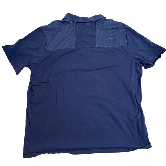 The North Face Men's Polo Shirt Size XXL Short Sleeve Navy Gorpcore Casual - Picture 2 of 11